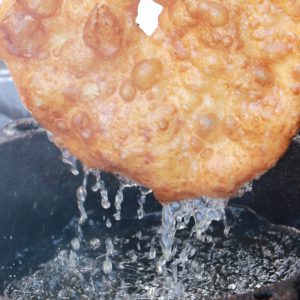 fry bread being made