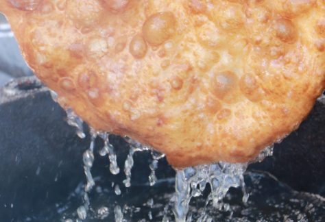 fry bread being made