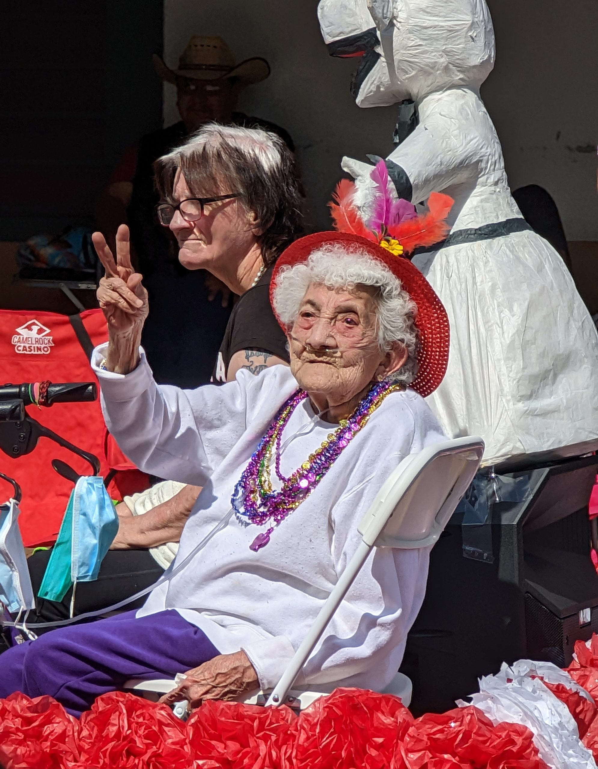 Older woman at Santa Fe Fiesta