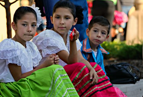 Children dressed in traditional clothing