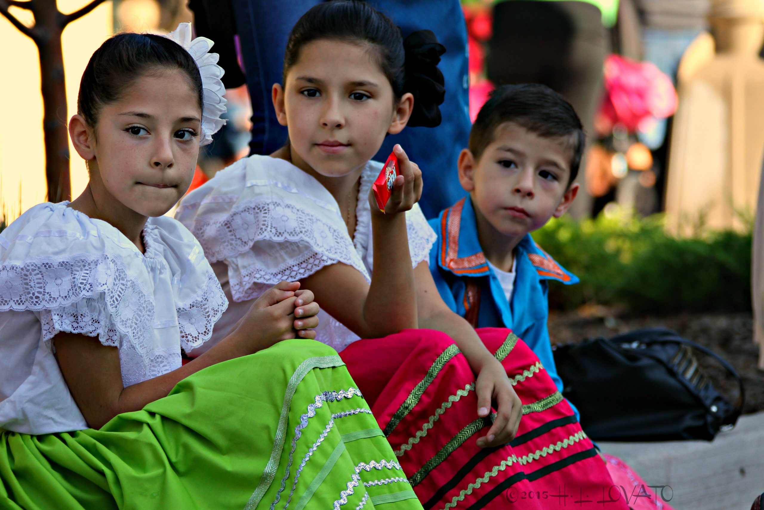 Children dressed in traditional clothing