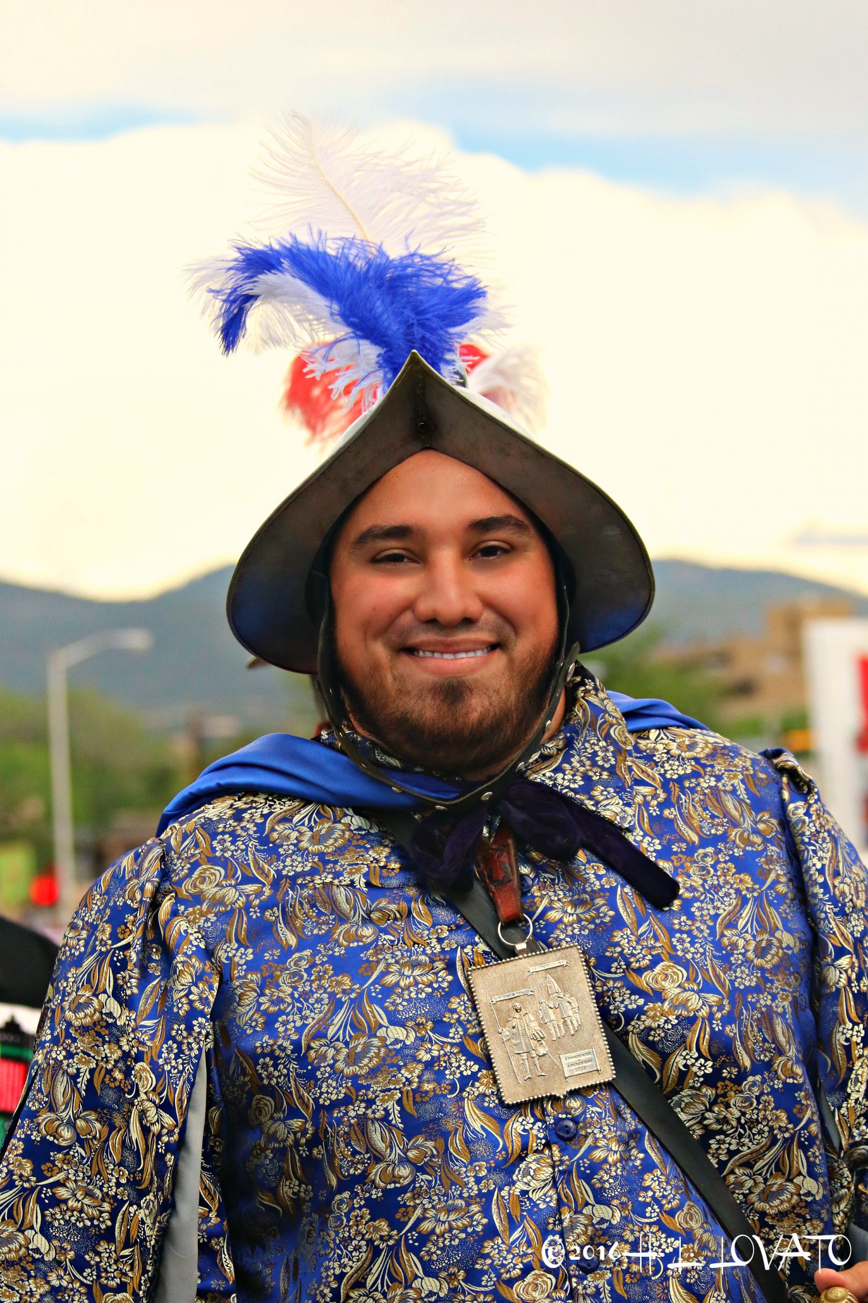 Man dressed as a conquistador