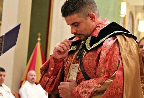 man dressed in spanish regalia